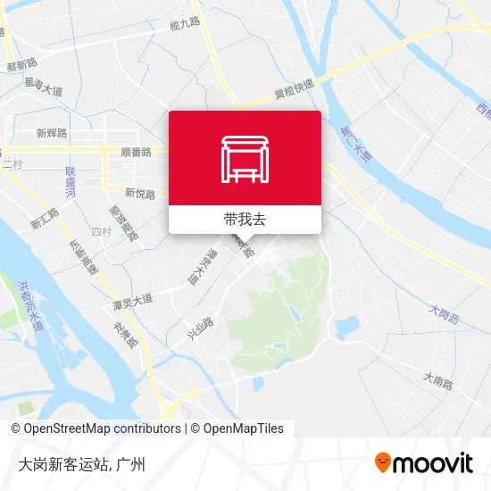 大岗新客运站地图