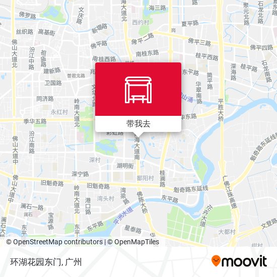 环湖花园东门地图