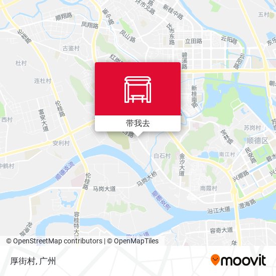 厚街村地图
