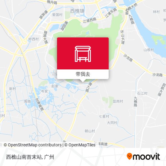 西樵山南首末站地图