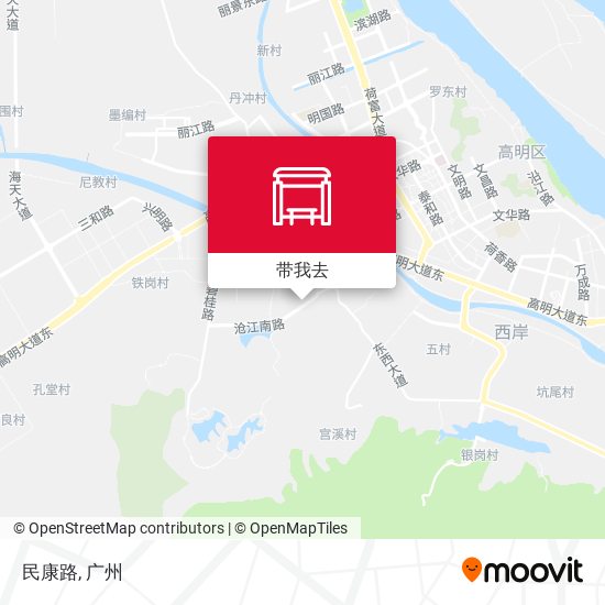 民康路地图