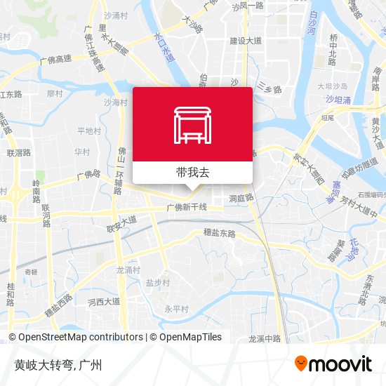 黄岐大转弯地图