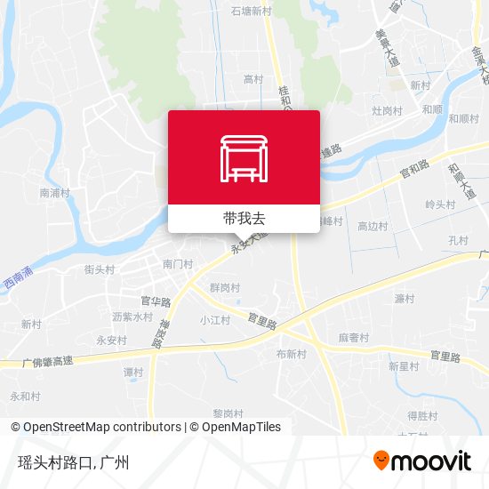 瑶头村路口地图