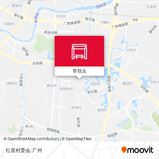 红星村委会地图