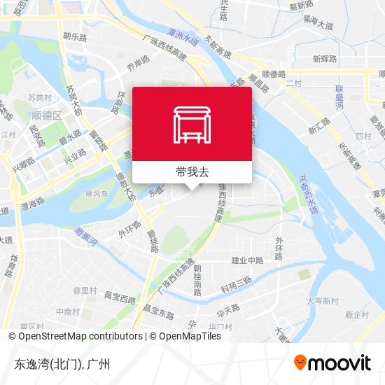 东逸湾(北门)地图