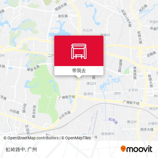 虹岭路中地图