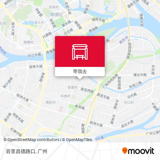 容里昌德路口地图