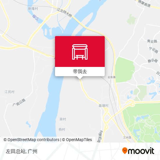 左田总站地图
