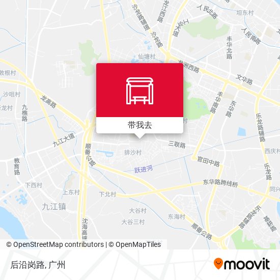 后沿岗路地图