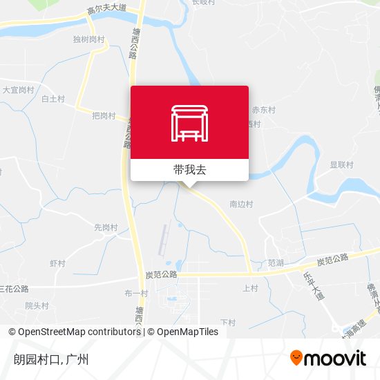 朗园村口地图