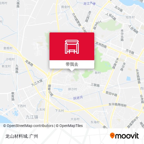 龙山材料城地图