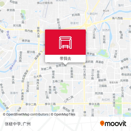 张槎中学地图