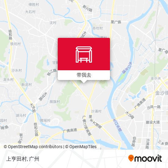 上亨田村地图