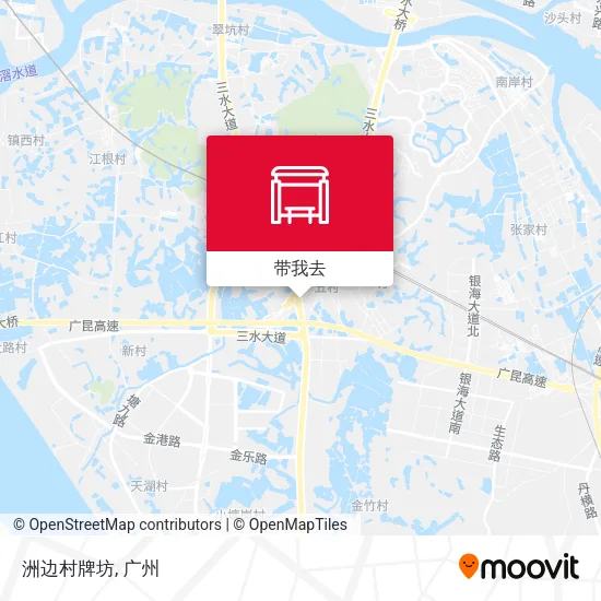 洲边村牌坊地图