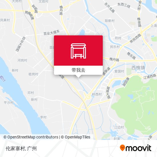 伦家寨村地图