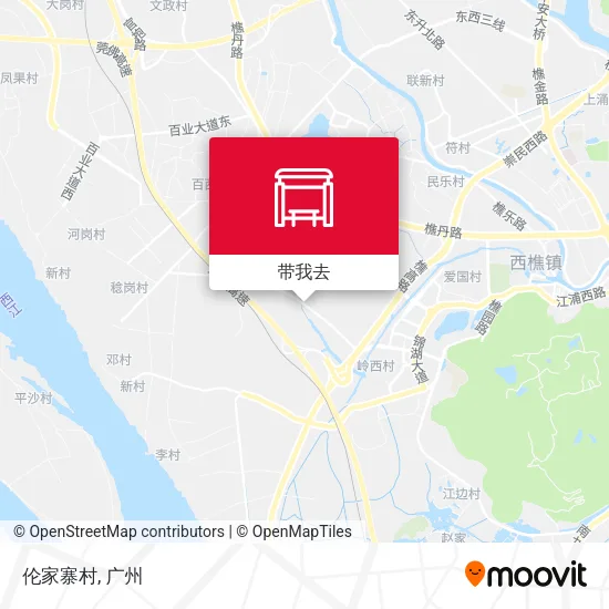 伦家寨村地图