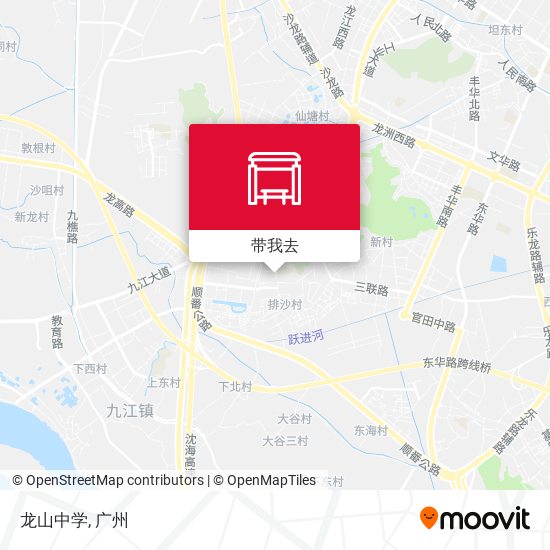 龙山中学地图