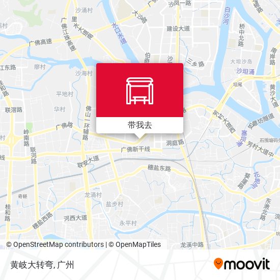 黄岐大转弯地图