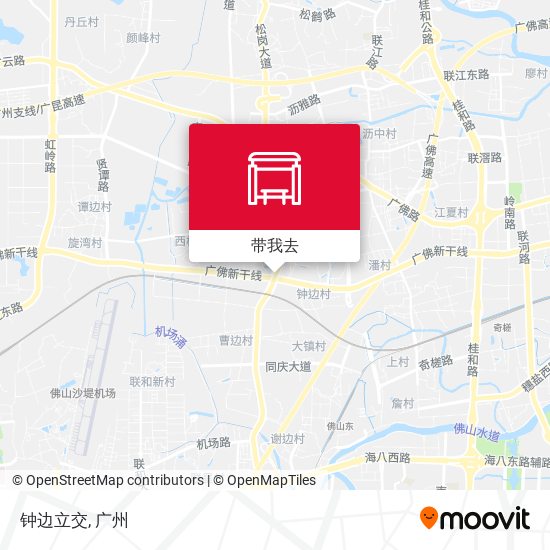 钟边立交地图