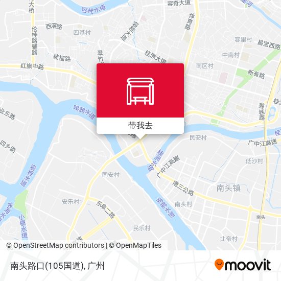 南头路口(105国道)地图