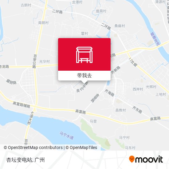 杏坛变电站地图