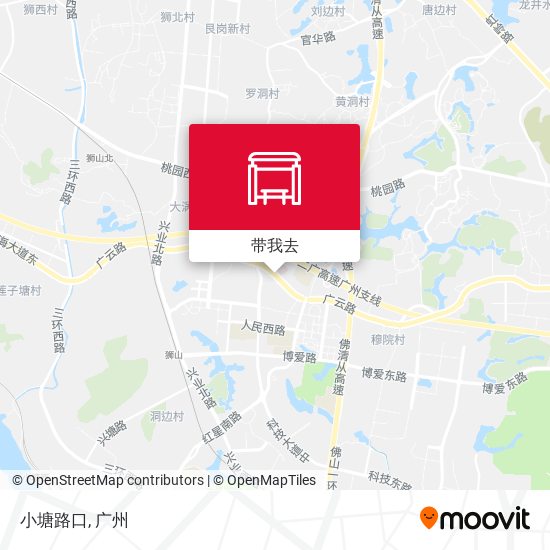 小塘路口地图