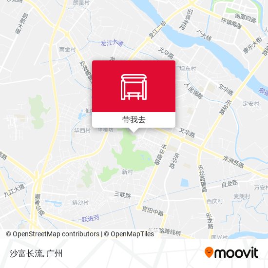 沙富长流地图