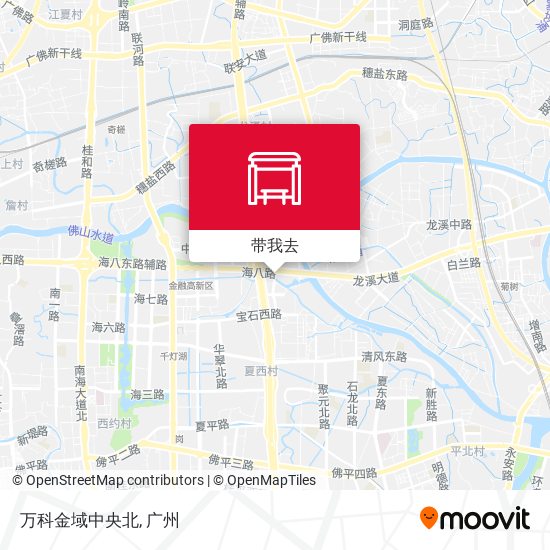 万科金域中央北地图