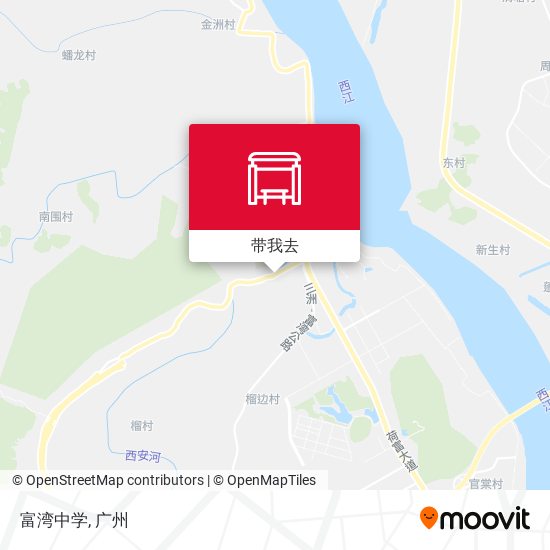 富湾中学地图