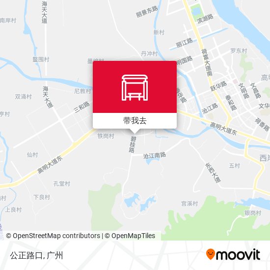 公正路口地图