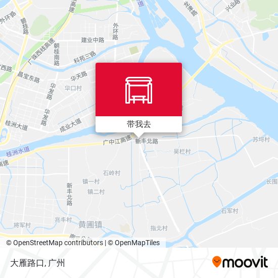 大雁路口地图