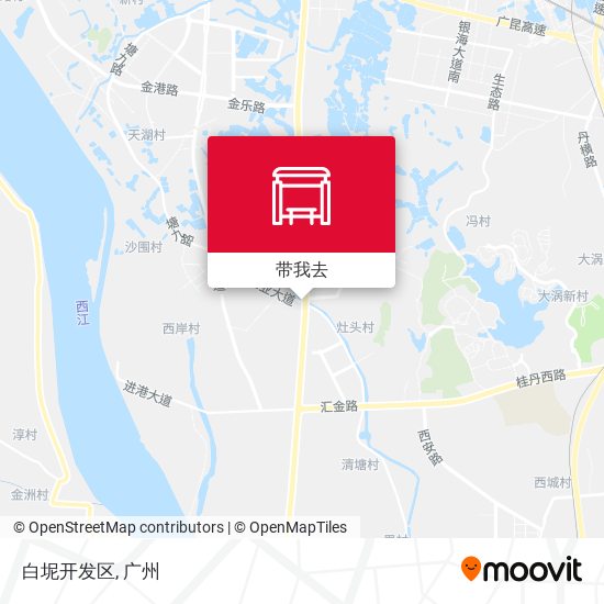 白坭开发区地图