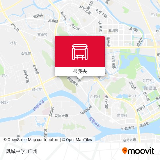 凤城中学地图