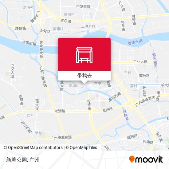 新塘公园地图