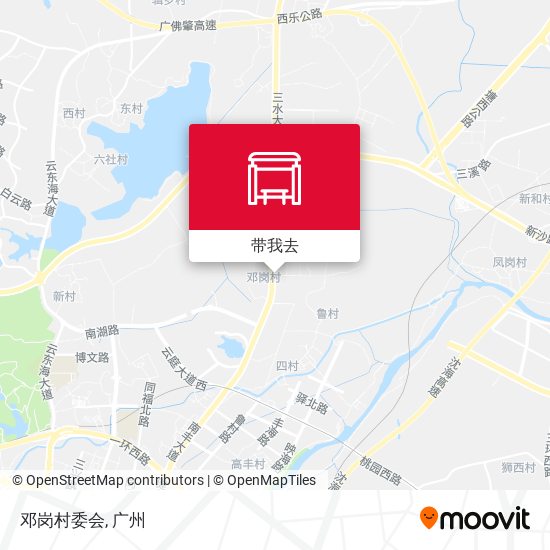 邓岗村委会地图