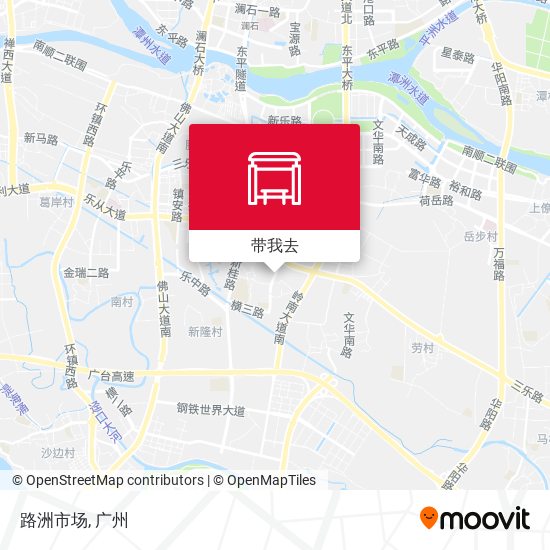 路洲市场地图
