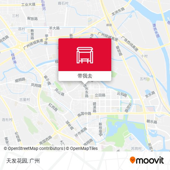 天发花园地图