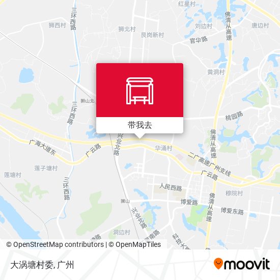 大涡塘村委地图