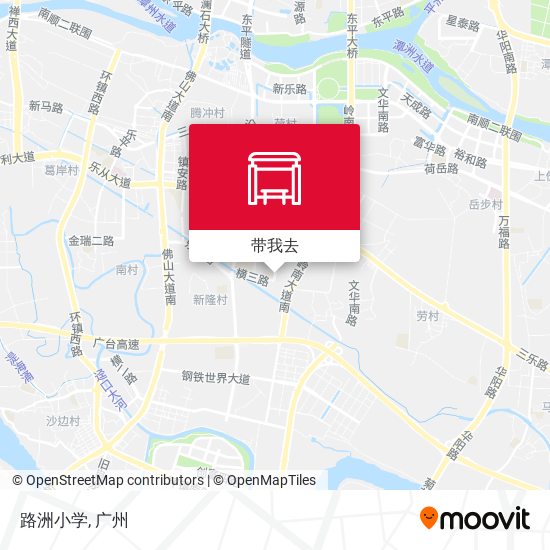 路洲小学地图