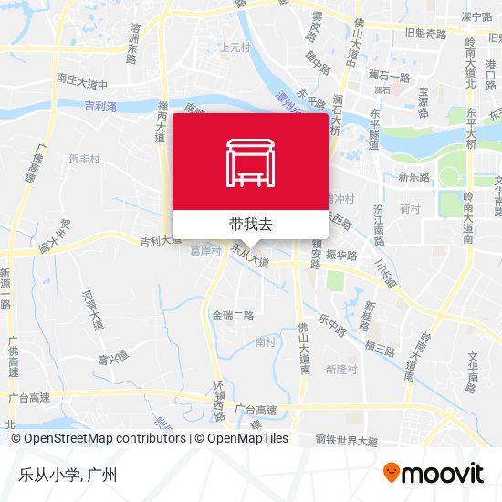 乐从小学地图