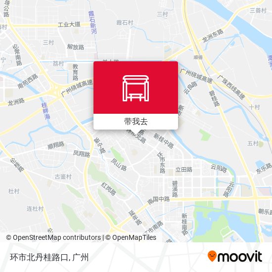 环市北丹桂路口地图