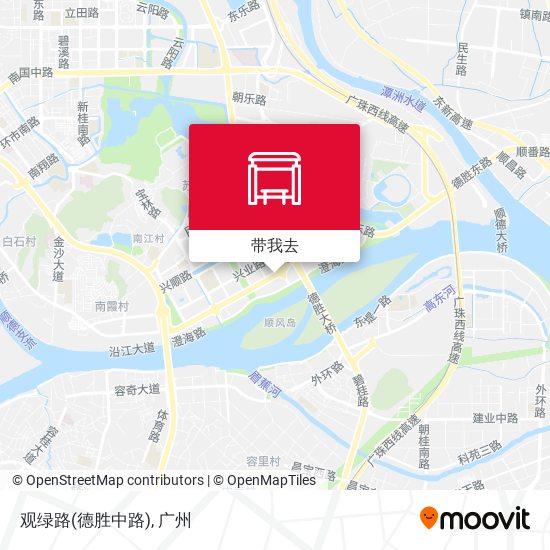 观绿路(德胜中路)地图