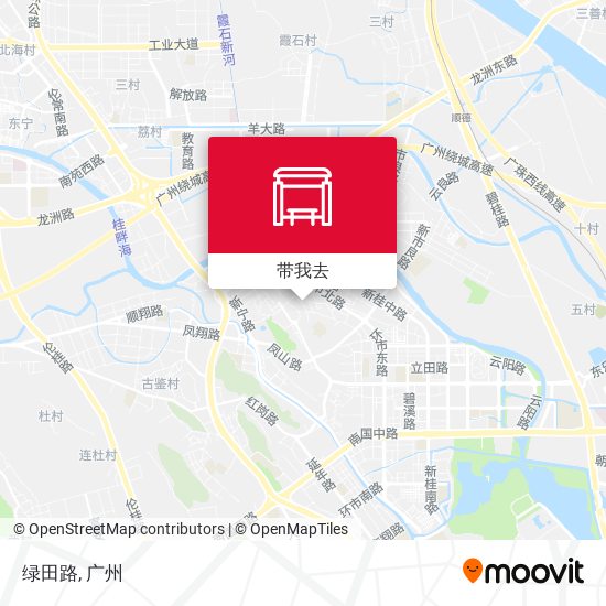 绿田路地图