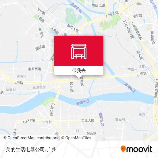 美的生活电器公司地图