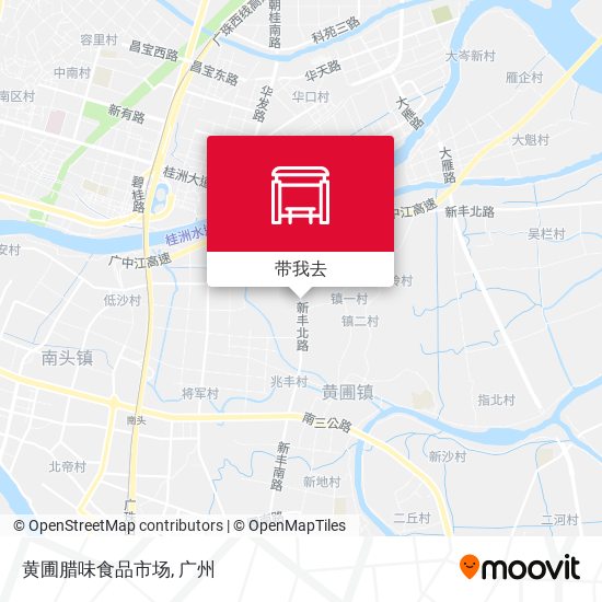 黄圃腊味食品市场地图