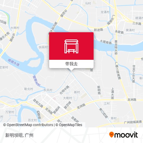 新明坝咀地图
