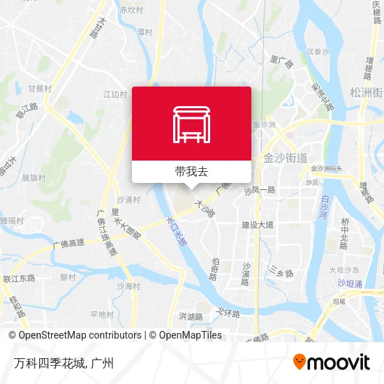 万科四季花城地图