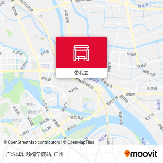 广珠城轨顺德学院站地图