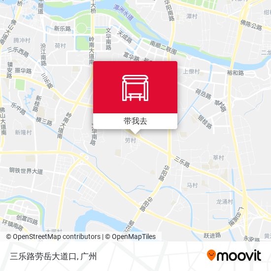 三乐路劳岳大道口地图