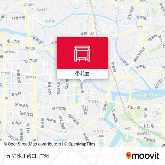 五房沙北路口地图